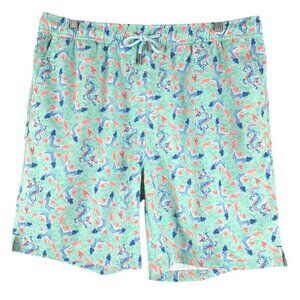 Peter Millar Swim Trunks Shorts Mens Large Dragon Koi Fish Print SS-1844‎
